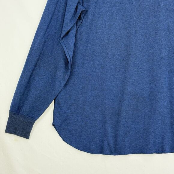 VINTAGE Munsingwear Shirt Men XL Blue Henley Base Layer Thermal 80s - Picture 8 of 16